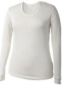 silk long sleeve top womens image